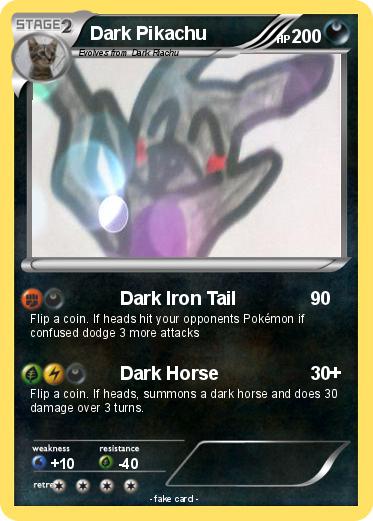 Pokemon Dark Pikachu
