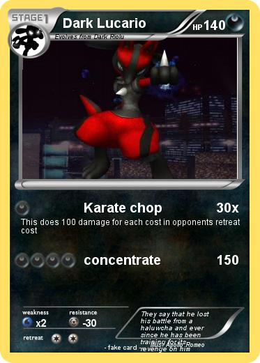 Pokemon Dark Lucario