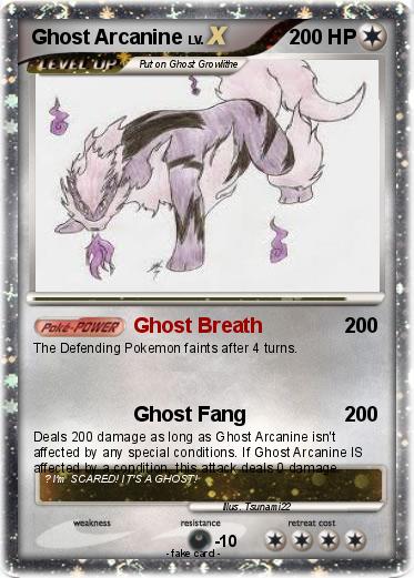 Pokemon Ghost Arcanine