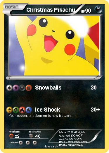 Pokemon Christmas Pikachu