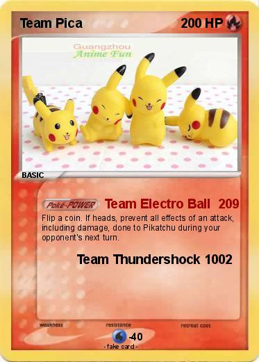 Pokemon Team Pica