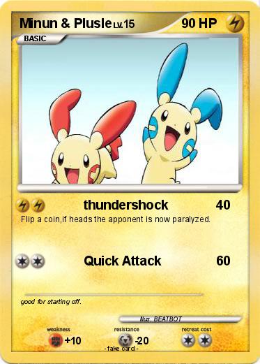 Pokemon Minun & Plusle