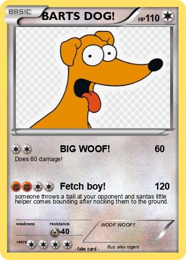 Pokemon BARTS DOG!
