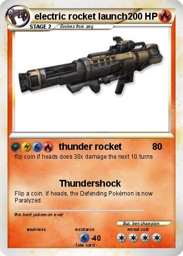 Pokemon electric rocket launch
