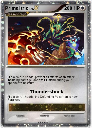 Pokemon Primal trio