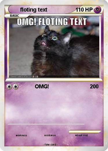 Pokemon floting text