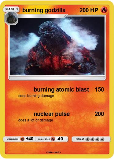 Pokemon burning godzilla