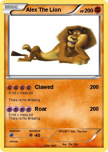 Pokemon Alex The Lion