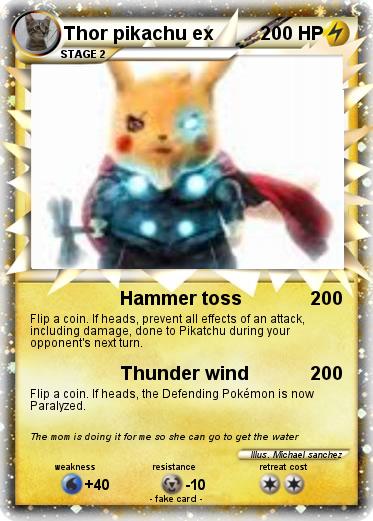 Pokemon Thor pikachu ex