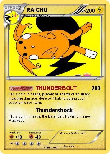 Pokemon RAICHU