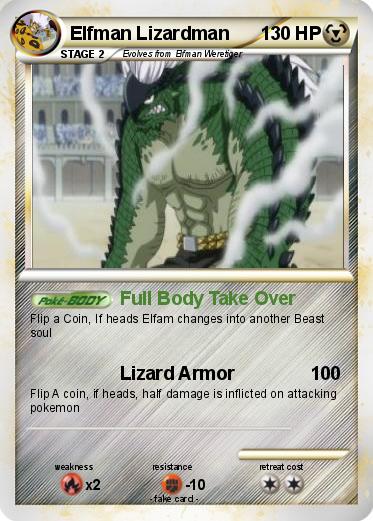 Pokemon Elfman Lizardman