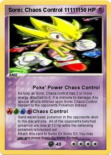 Pokemon Sonic Chaos Control 11111