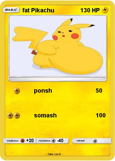 Pokemon fat Pikachu