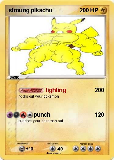 Pokemon stroung pikachu