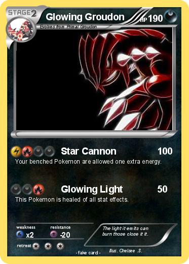Pokemon Glowing Groudon