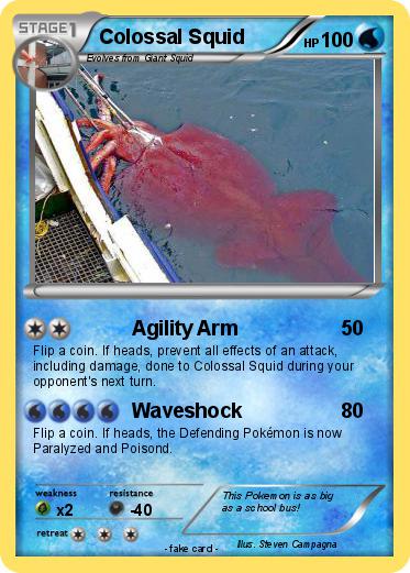 Pokemon Colossal Squid