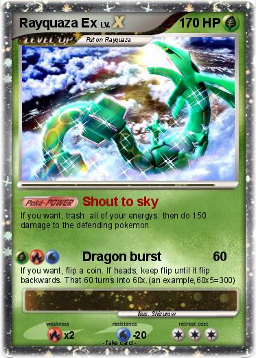 Pokemon Rayquaza Ex