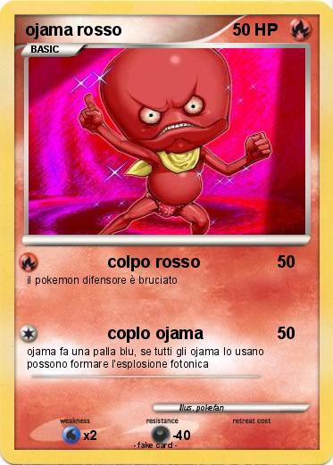 Pokemon ojama rosso