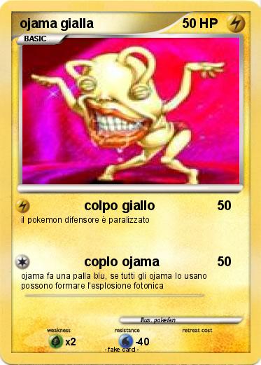 Pokemon ojama gialla