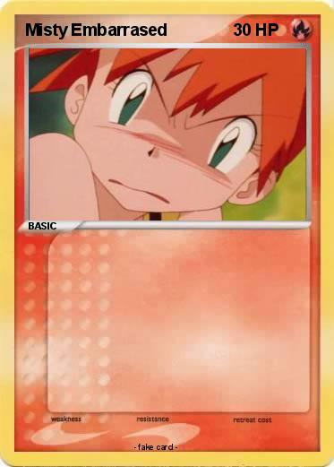 Pokemon Misty Embarrased