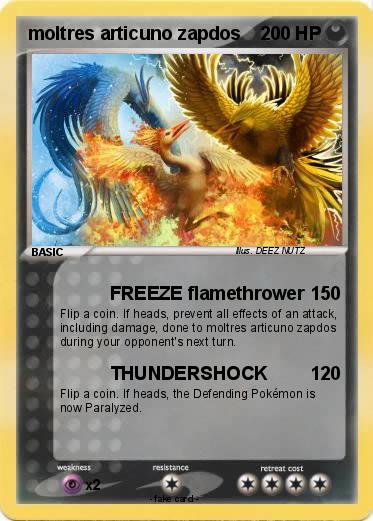 Pokemon moltres articuno zapdos