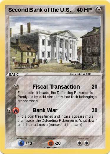 Pokemon Second Bank of the U.S.