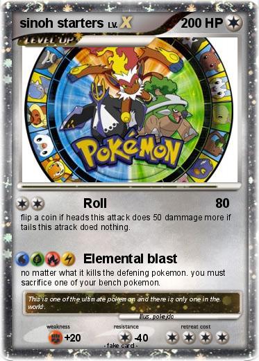 Pokemon sinoh starters