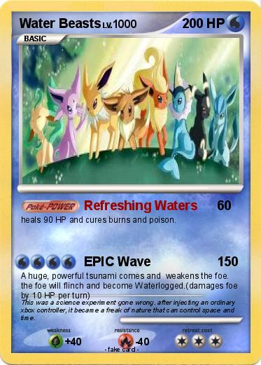 Pokemon Water Beasts