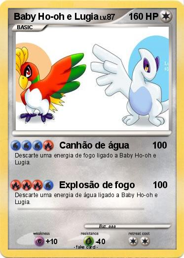 Pokemon Baby Ho-oh e Lugia