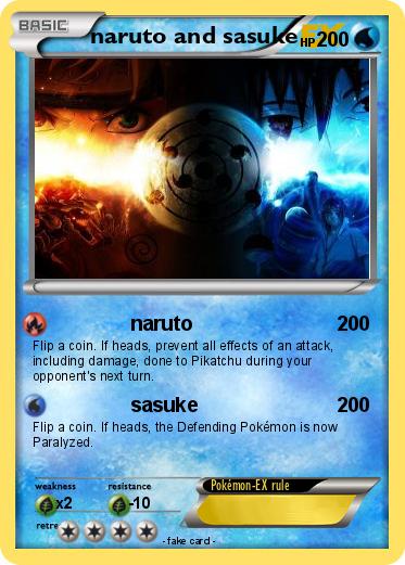 Pokemon naruto and sasuke