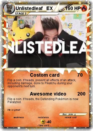 Pokemon Unlistedleaf   EX
