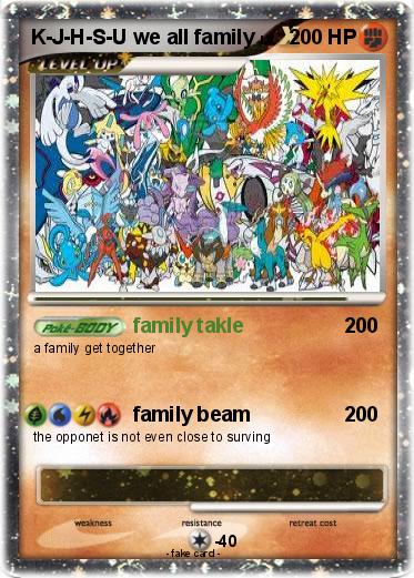 Pokemon K-J-H-S-U we all family