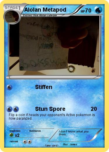 Pokemon Alolan Metapod