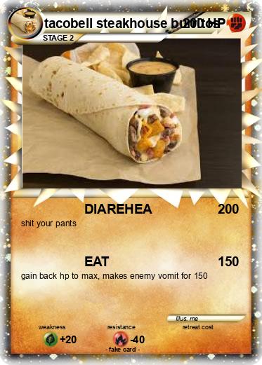 Pokemon tacobell steakhouse burritos