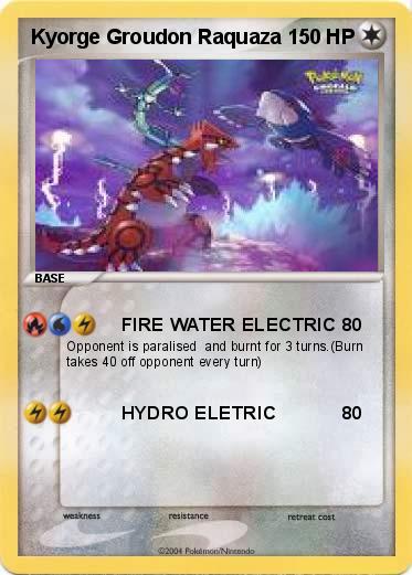 Pokemon Kyorge Groudon Raquaza