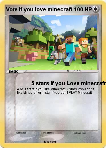 Pokemon Vote if you love minecraft
