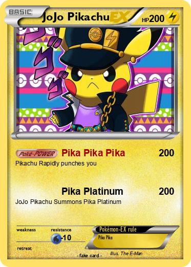 Pokemon JoJo Pikachu
