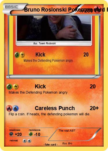 Pokemon Bruno Roslonski Pokemon card Pokemon Card