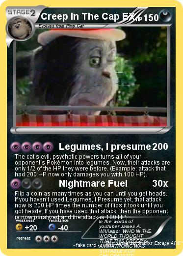 Pokemon Creep In The Cap EX