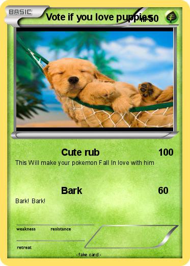 Pokemon Vote if you love puppies