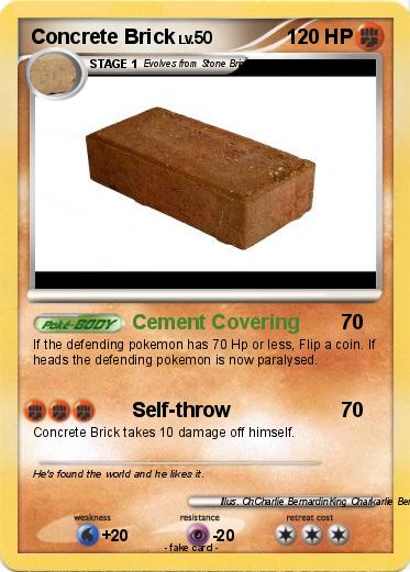 Pokemon Concrete Brick