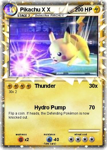 Pokemon Pikachu X X