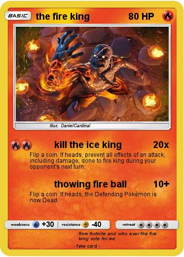 Pokemon the fire king