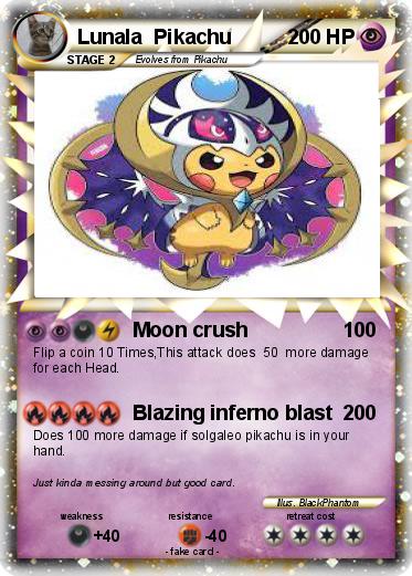 Pokemon Lunala  Pikachu