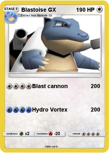 Pokemon Blastoise GX