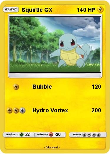 Pokemon Squirtle GX
