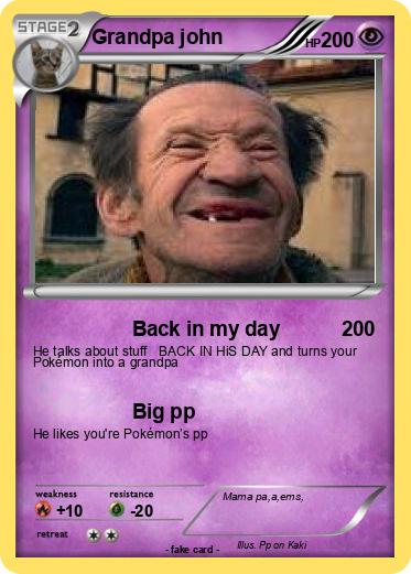 Pokemon Grandpa john