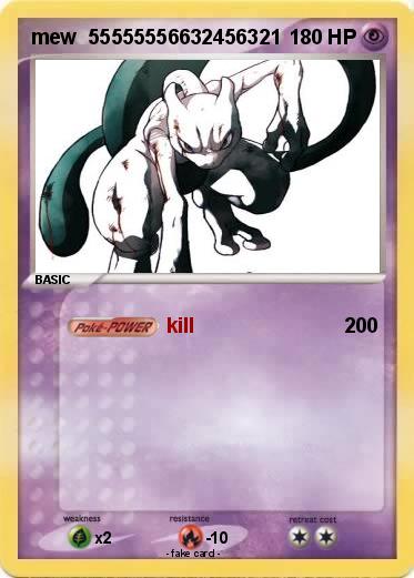 Pokemon mew  55555556632456321