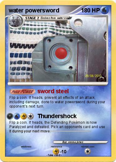 Pokemon water powersword