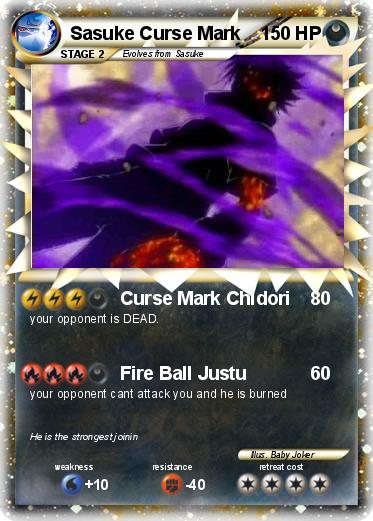 Pokemon Sasuke Curse Mark